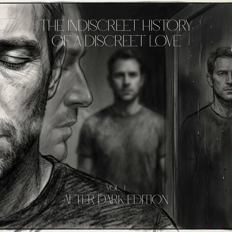 After Dark edition cover: monochrome faces, reflections and a figure receding into shadow.